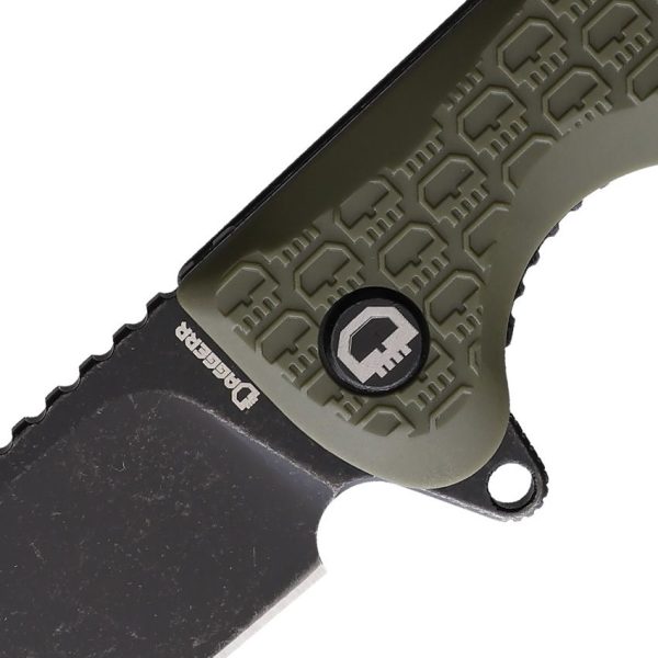 Daggerr Wocket Linerlock Olive FRN - Black Stonewash