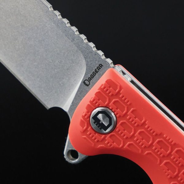 Daggerr Wocket Linerlock Orange FRN - Stonewash