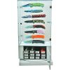 LED Rotating Knife Display Case 16 Knife Acrylic Storage