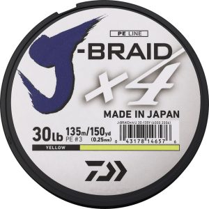 Daiwa J-Braid Line 30 lb 150 yards Yellow
