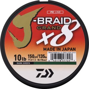 Daiwa J-Braid Grand Line 10lb 150yd Dark Green