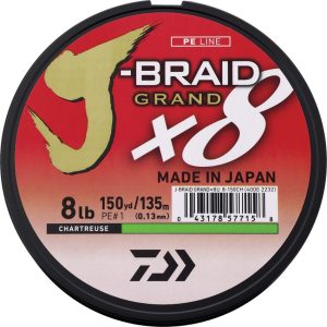 Daiwa J-Braid Grand Line 8lb 150yd Chartreuse