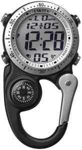 Dakota Mini Clip Microlight Watch - Black Aluminum