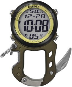 DK3099.jpg Dakota Zip Clip Digital Watch - Green Multi-Tool