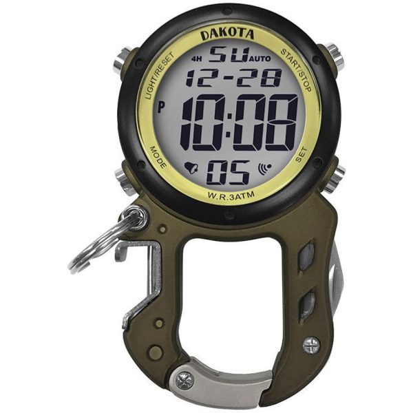 DK3099_add_01.jpg Dakota Zip Clip Digital Watch - Green Multi-Tool