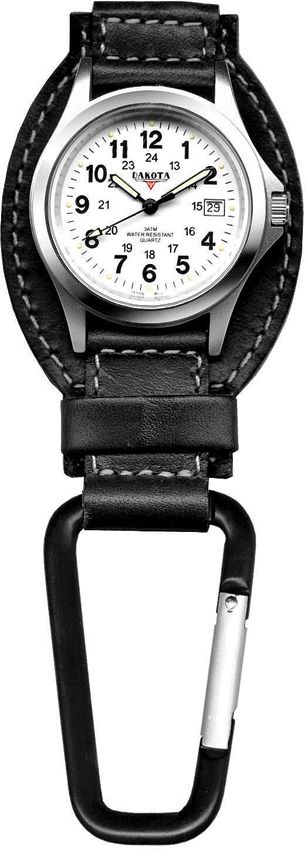 DK3552.jpg Dakota Leather Hanger Watch Black - Stainless Quartz