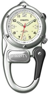 DK3807.jpg Dakota Mini Clip Microlight Silver Aluminum Watch
