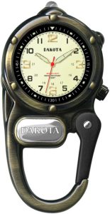 Dakota Mini Clip Microlight Antique Brass Alloy Watch