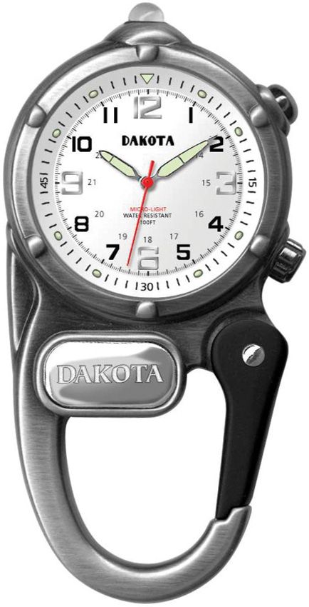 Dakota Mini Clip Microlight Antique Silver Watch