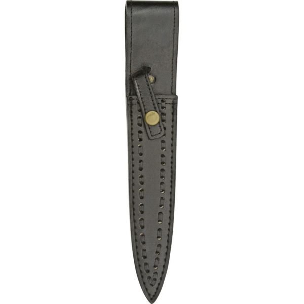 Damascus Commando Dagger Fixed Blade 7.75" Double Edge Stag