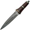DM1077.jpg Damascus Dirk Wood Handle Fixed Blade Dagger Knife 8.5" Damascus Steel