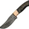 DM1152.jpg Damascus Ram Copper Skinner Fixed Blade Knife 4.25" Damascus Steel