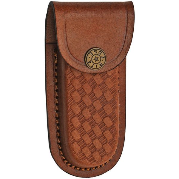 Damascus Lockback Horn Turquoise Folding Knife 2.75" Damascus Blade