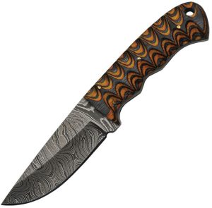 DM1218.jpg Damascus Twisted Wood Hunter Fixed Blade Knife 3.5" Damascus Steel