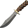 DM1220.jpg Damascus Braided Hunter Walnut Fixed Blade Knife 7.25" Damascus Steel
