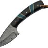 DM1233BK.jpg Damascus Hunter Turquoise Full Tang Fixed Blade