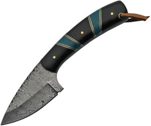 DM1233BK.jpg Damascus Hunter Turquoise Full Tang Fixed Blade