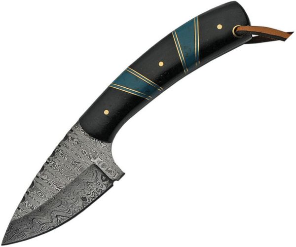 DM1233BK.jpg Damascus Hunter Turquoise Full Tang Fixed Blade