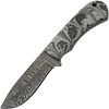 DM1251BK.jpg Damascus Storm Hunter Black - 4in Fixed Blade Kirinite
