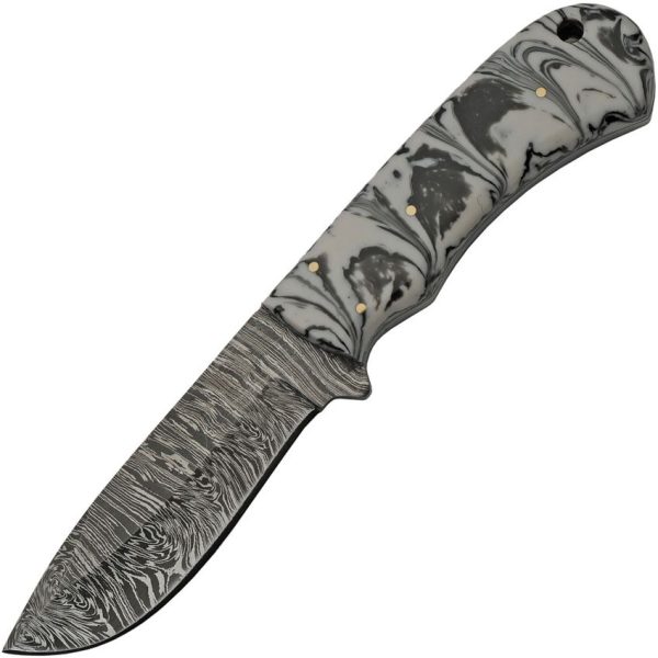 DM1251BK.jpg Damascus Storm Hunter Black - 4in Fixed Blade Kirinite