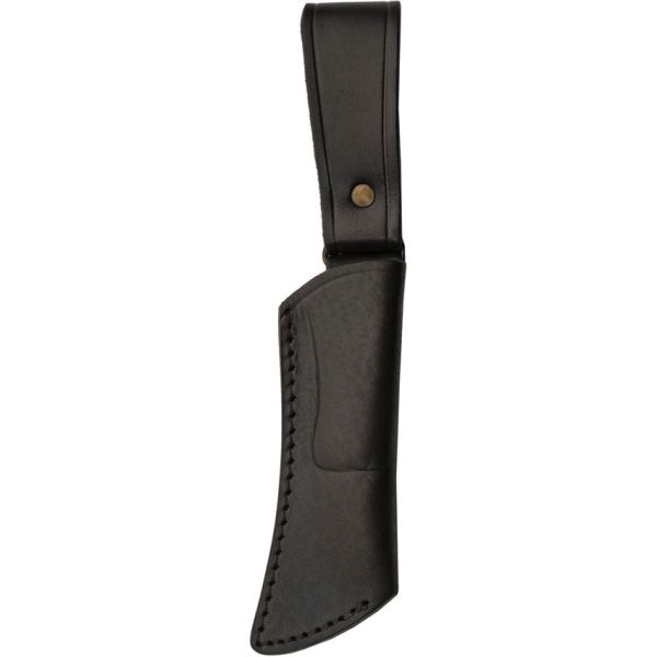 Damascus Hook Hunter Black Marble - Curved Blade