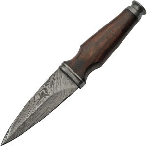Damascus Sgian Dubh Fixed Blade Knife 4.5" Damascus Steel