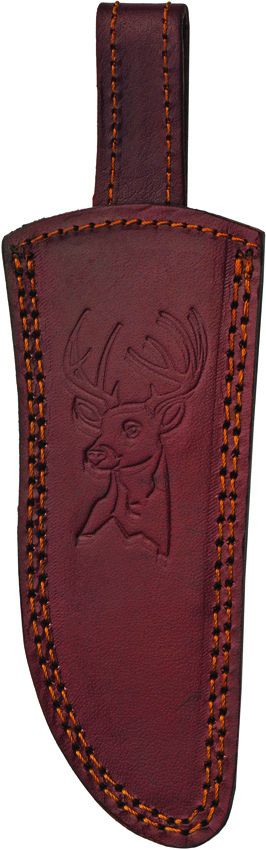 Damascus Stag and Turquoise Skinner Fixed Blade Knife 3.5"