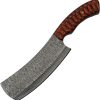 Damascus Cleaver 6.75" Damascus Steel Fixed Blade Knife + Sheath
