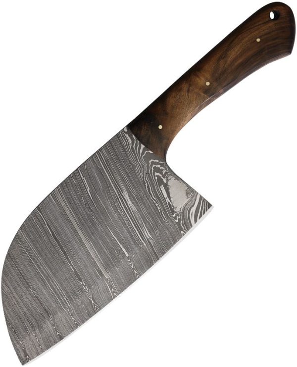 Damascus Butcher Chopper 12" Fixed Blade Knife Damascus Steel