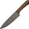 DM1279.jpg Damascus Fixed Blade Wood Handle 7.25" Damascus Steel Knife