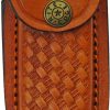Damascus Twisted Wood Lockback Folding Knife 3" Damascus Blade