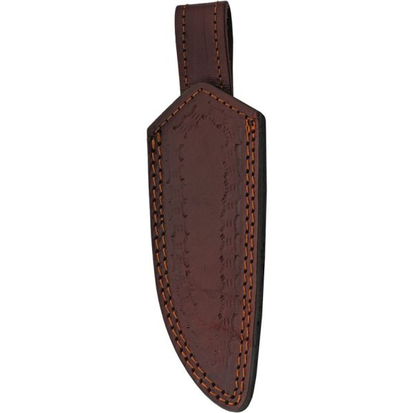 Damascus Exotic Hunter Green 4" Damascus Steel Fixed Blade Knife