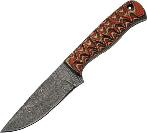 DM1292.jpg Damascus Twisted Wood Hunter 4" Damascus Fixed Blade Knife