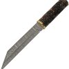 DM1299.jpg Damascus Celtic Triquetra Seax 8.5" Damascus Blade Fixed Knife