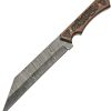 Damascus Celtic Sailor's Seax 8" Damascus Steel Fixed Blade Knife