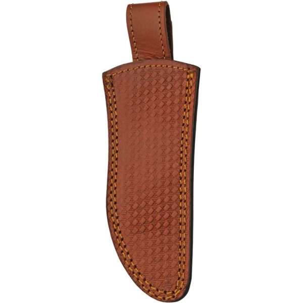 Damascus Forest Breeze 4" Damascus Steel Fixed Blade Green Handle