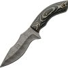 Damascus Charcoal Hunter 4.5" Damascus Steel Fixed Blade Knife