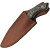 Damascus Charcoal Hunter 4.5" Damascus Steel Fixed Blade Knife