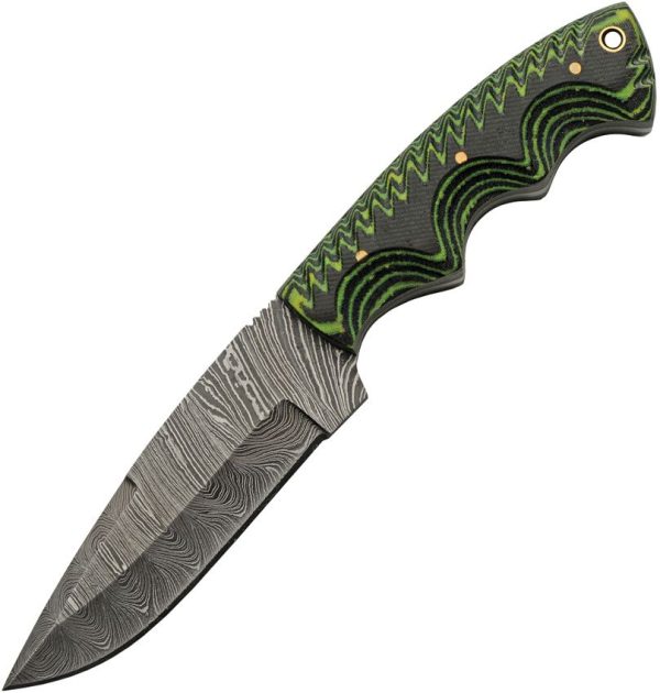 Damascus Tree Ridge Hunter 4.5" Fixed Blade Knife