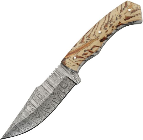 Damascus Snowpeak Hunter 5" Damascus Steel Fixed Blade Knife
