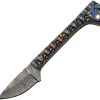 DM1320BL.jpg Damascus Prideful Fang Caper Blue Pakkawood - 2.63 inches