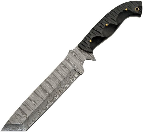 Damascus Slate Hunter Machete - 7.75 inches Tanto Blade