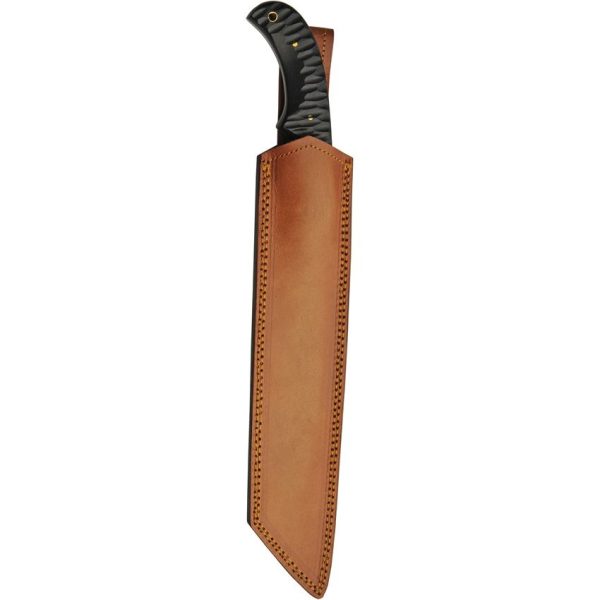 Damascus Great Slate Machete 9" Damascus Blade Fixed Knife