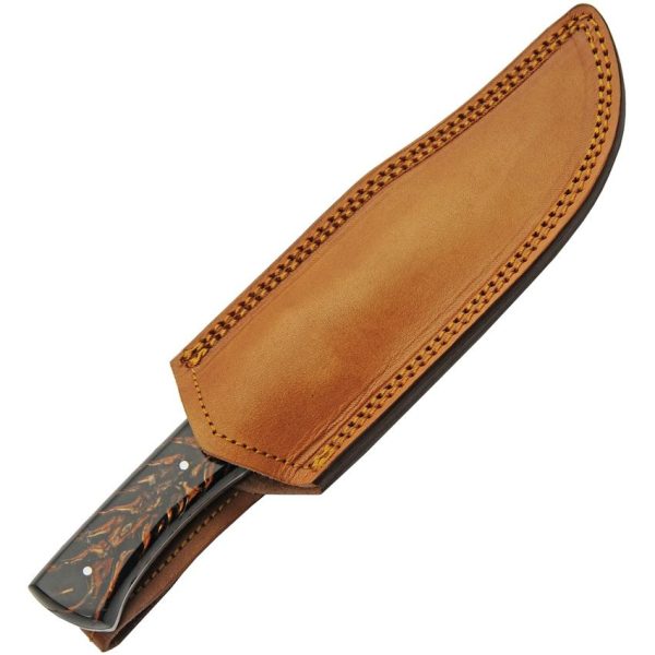 Damascus Great Pine Hunter - 4.25 inches Clip Point Blade