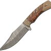 DM1328.jpg Damascus Pine Ranch Hunter 5" Damascus Steel Fixed Blade Knife