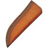 Damascus Hunter Fixed Blade - Brown Wood Full Tang