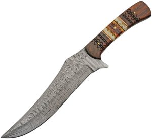 DM1350.jpg Damascus Mojave Hunter 7.5" Damascus Steel Fixed Blade Knife