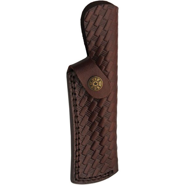 Damascus Razor Hunter Turquoise 4" Fixed Blade Knife