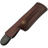 Damascus Razor Hunter Turquoise 4" Fixed Blade Knife