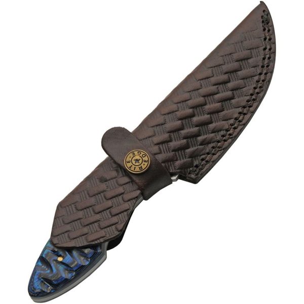 DM1358_add_02.jpg Damascus Ocean Ripple Hunter 4" Damascus Fixed Blade Knife